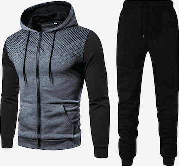 YOUTHUP Sports Suit in Grey: front