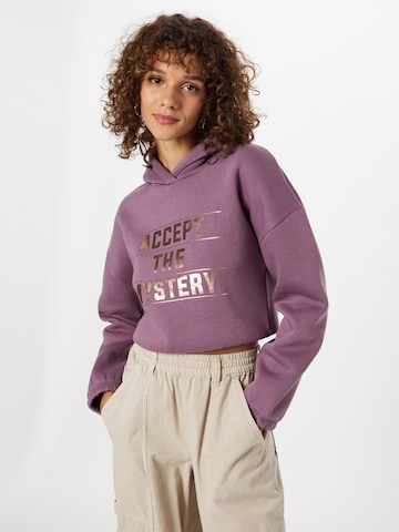 Sweat-shirt 'Cheyenne' ABOUT YOU en violet : devant