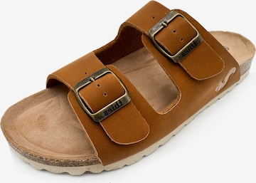 thies Mules 'thies 1856 ® Eco Bio Sandal' in Brown: front