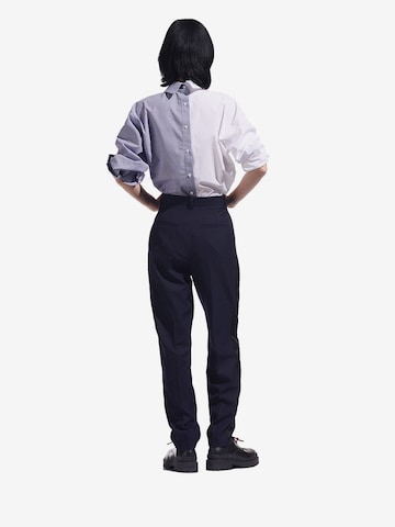 Regular Pantalon KARL LAGERFELD x CARA DELEVINGNE en bleu