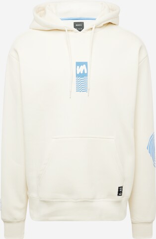 RVCA Sweatshirt 'NOISE' in White: front