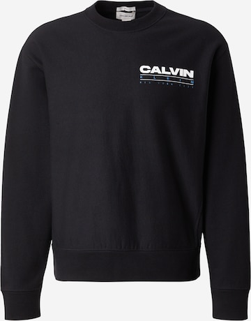 Calvin Klein JeansSweater majica - crna boja: prednji dio