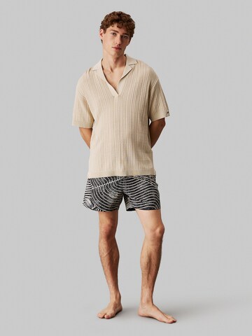 T-Shirt Calvin Klein Swimwear en beige