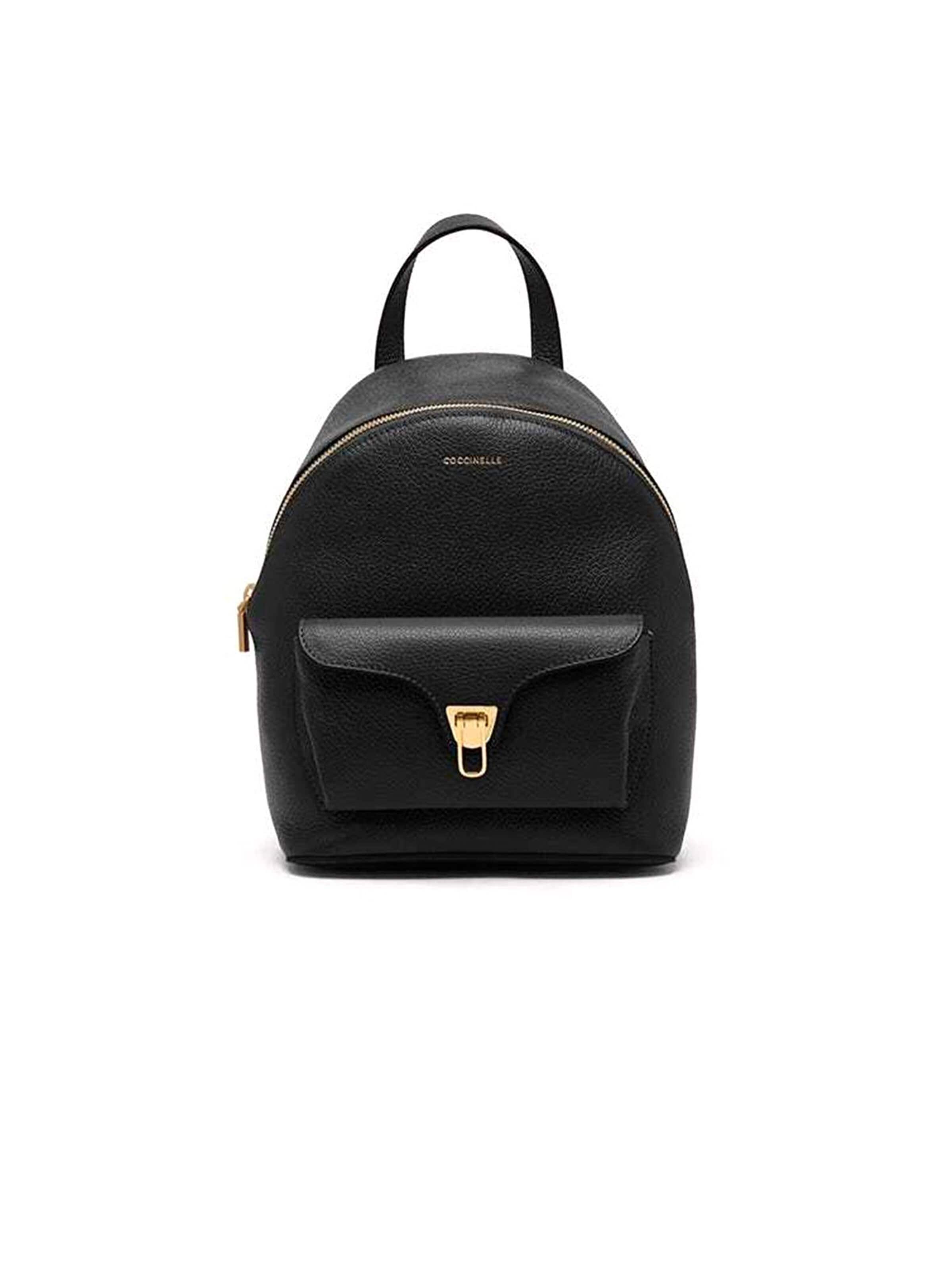 Coccinelle - Bolso de mano 'Coccinelle Beat Generatio Handbag Grained Leather' en negro: frente