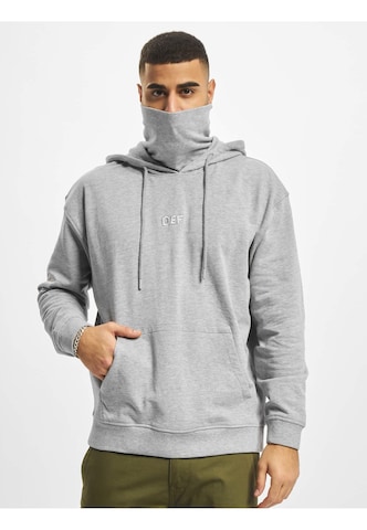 Sweat-shirt 'Hendrik' DEF en gris : devant