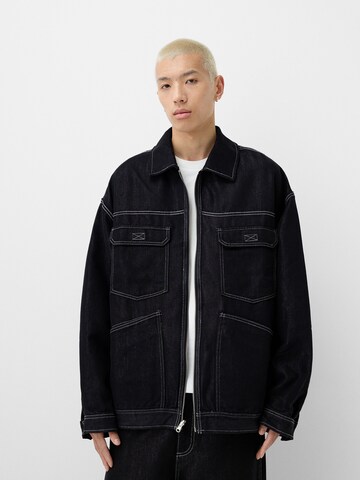 Bershka Between-season jacket in Grey: front