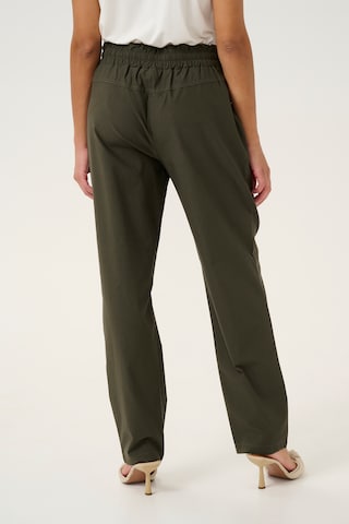 Cream Regular Broek 'Tess' in Groen