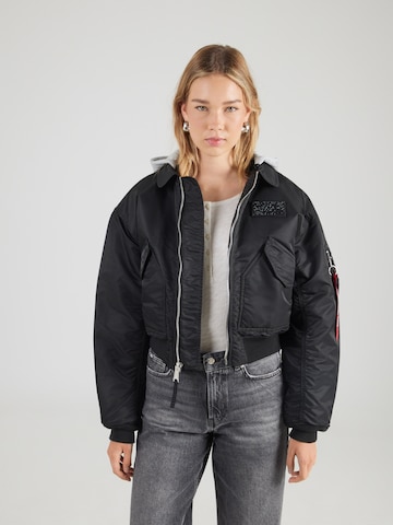 ALPHA INDUSTRIES Демисезонная куртка 'CWU-45' в Черный: спереди