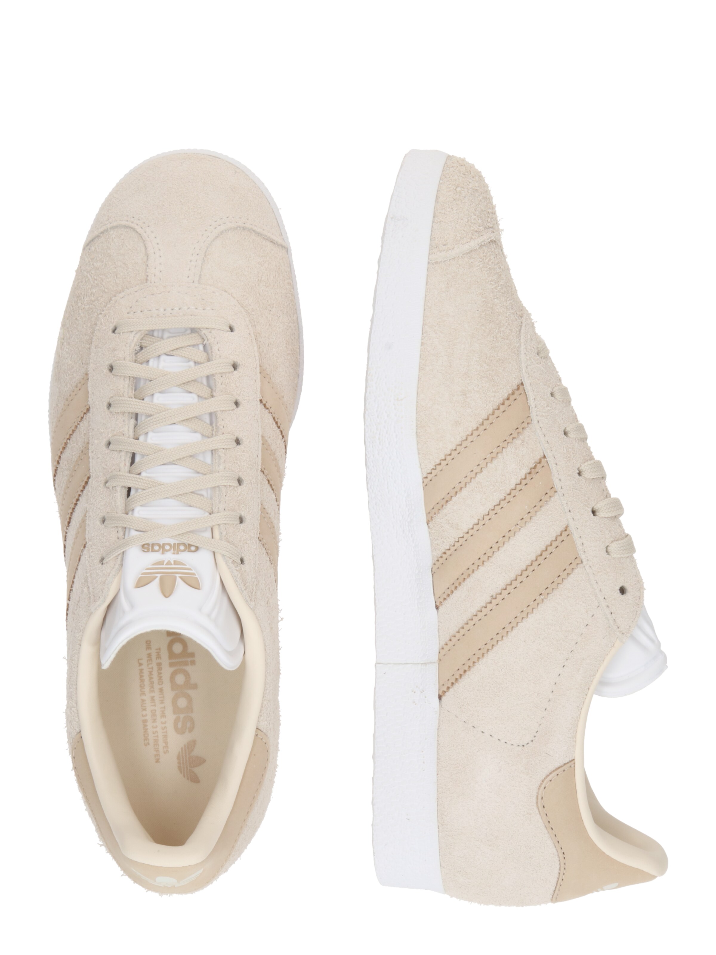 ADIDAS ORIGINALS - Sapatilhas baixas 'GAZELLE' em branco