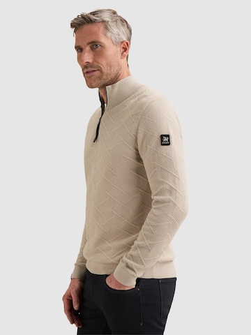 VANGUARD Pullover 'Pullover with half-zip and allover texture'‌‌‌‌‌‌‌‌‌‌ in Grau