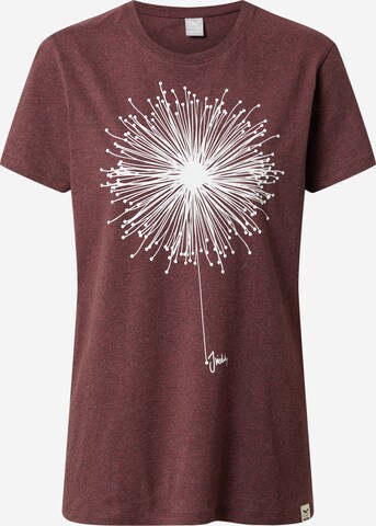 Iriedaily T-Shirt 'Blowball' in Rot: predná strana