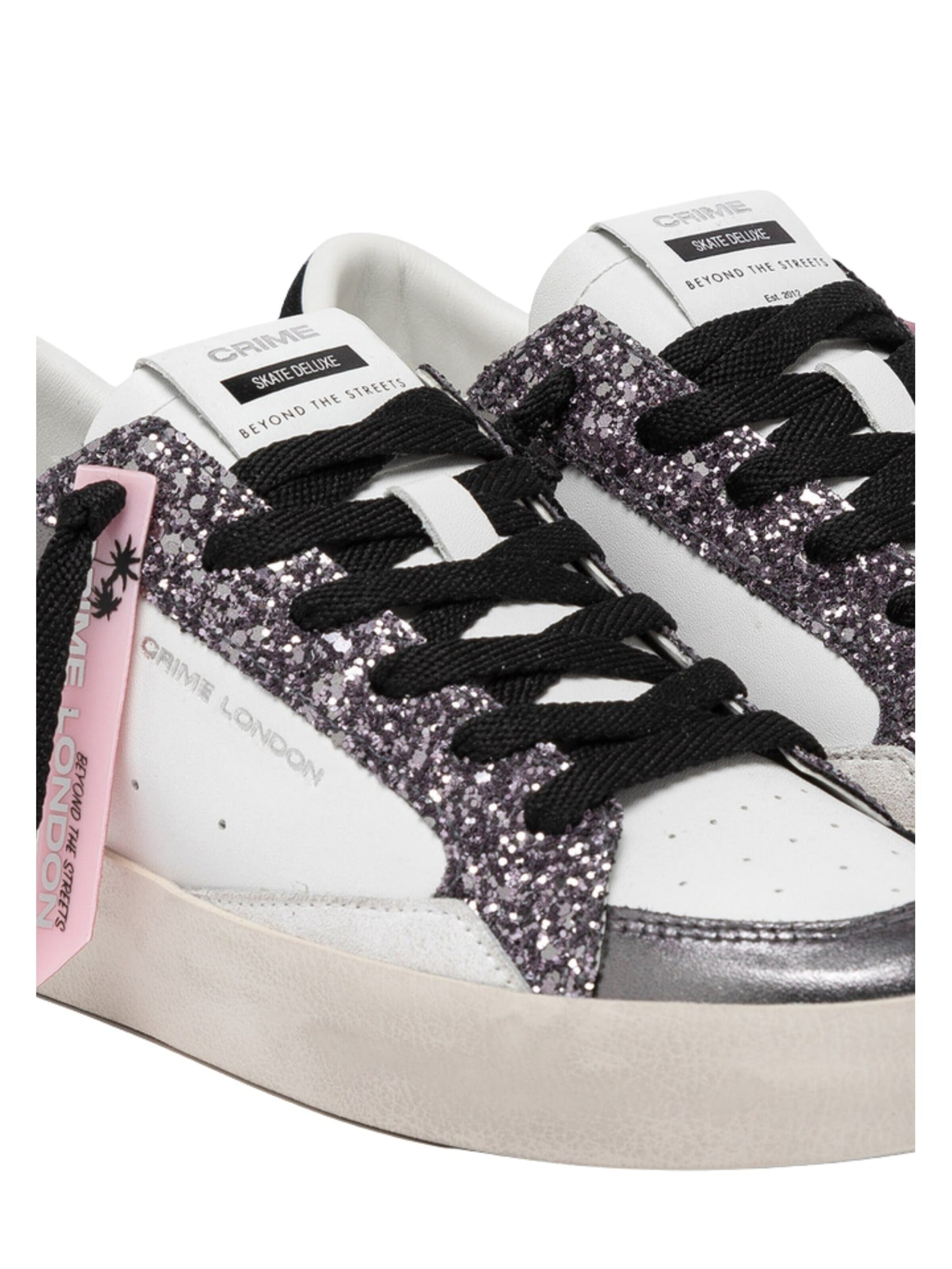 Crime London Sneakers laag 'SK8 Deluxe To The Moon' in Wit