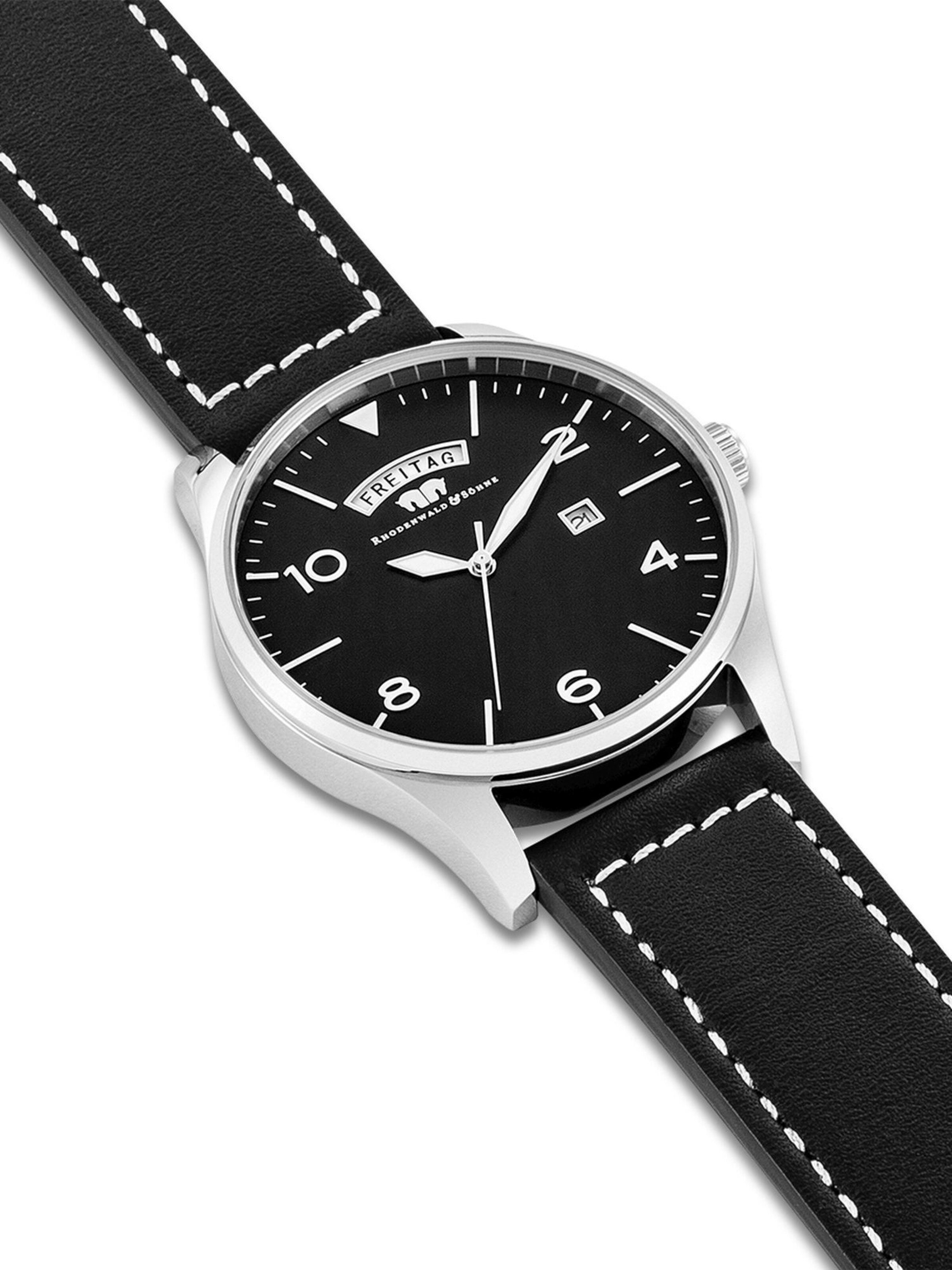 Rhodenwald & Söhne Analoog horloge in Zwart