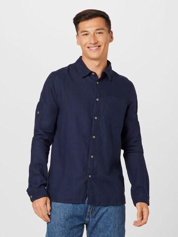 CRAGHOPPERS - Regular Fit Camisa funcional 'NosiBotanical' em azul: frente