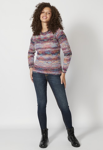 KOROSHI Pullover in Mischfarben