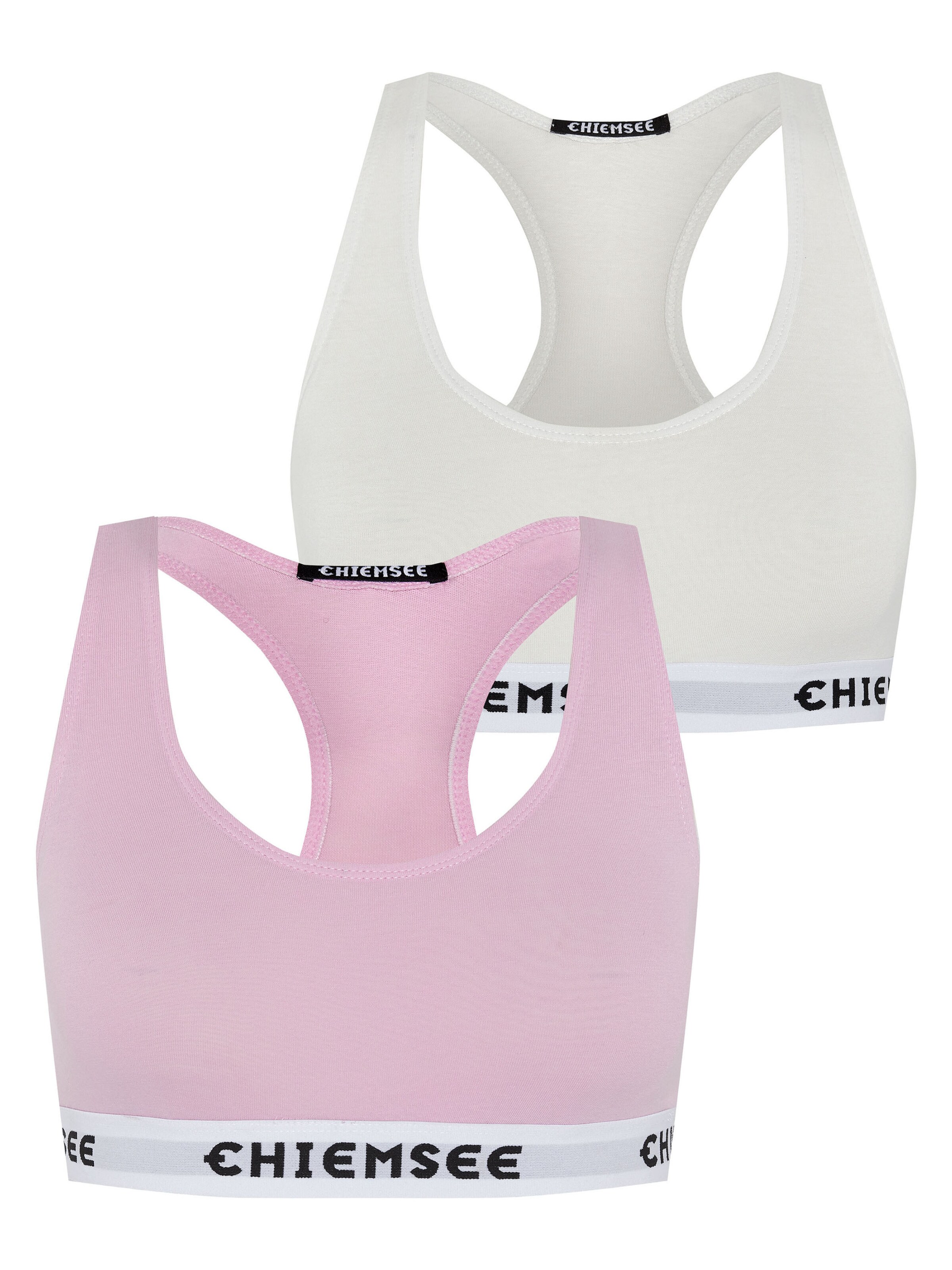 CHIEMSEE Bralette Sports Bra in Beige: front