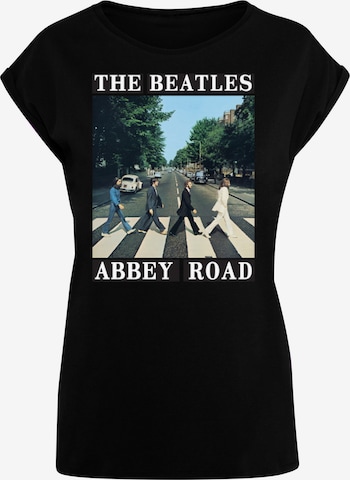 F4NT4STIC Shirt 'The Beatles Band Abbey Road' in Schwarz: predná strana