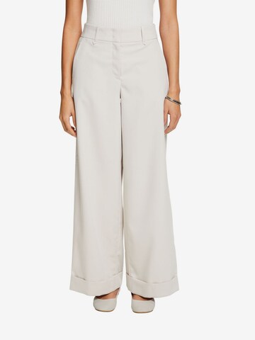 Wide Leg Pantalon ESPRIT en beige : devant