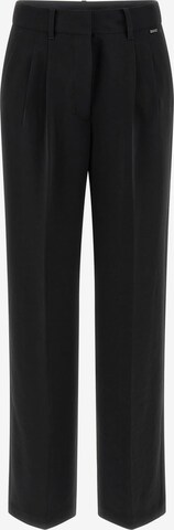 GUESS Regular Pleated Pants in Black: front
