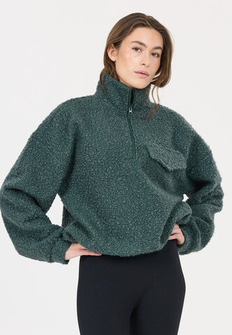 Athlecia Sports sweater 'Florrie' in Green: front