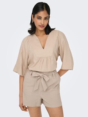 ONLY Bluse 'ONLCaro' i beige