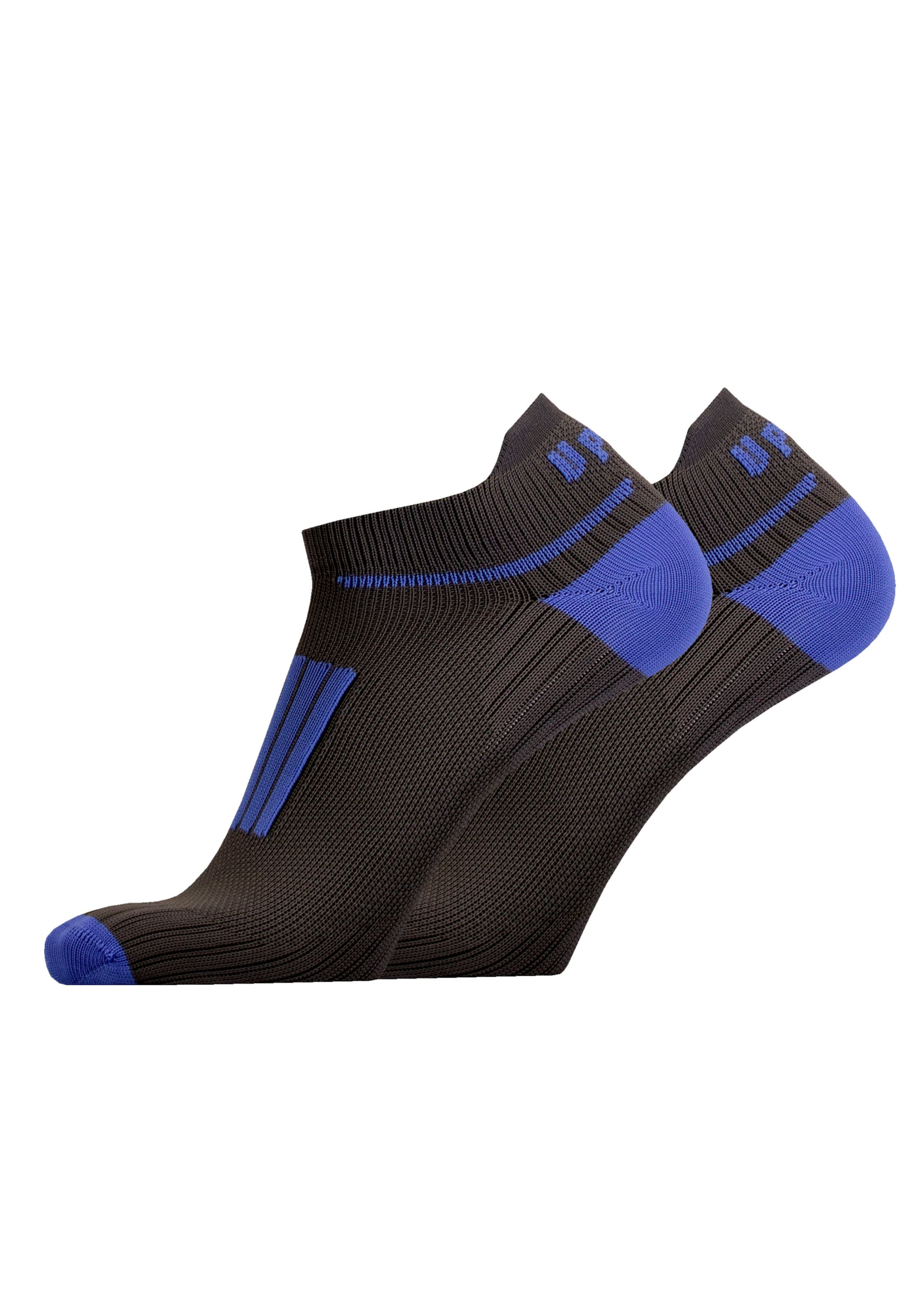 UphillSport Socken 'FRONT LOW' in Blau: Vorderseite