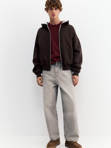 Pull&Bear Sweatjacka i brun