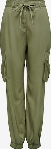 ONLY Tapered Cargo Pants in Green: front