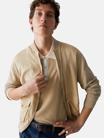 Liu Jo Between-season jacket 'LIU JO UOMO MAGLIA APERTA M/L Maglieria' in Beige
