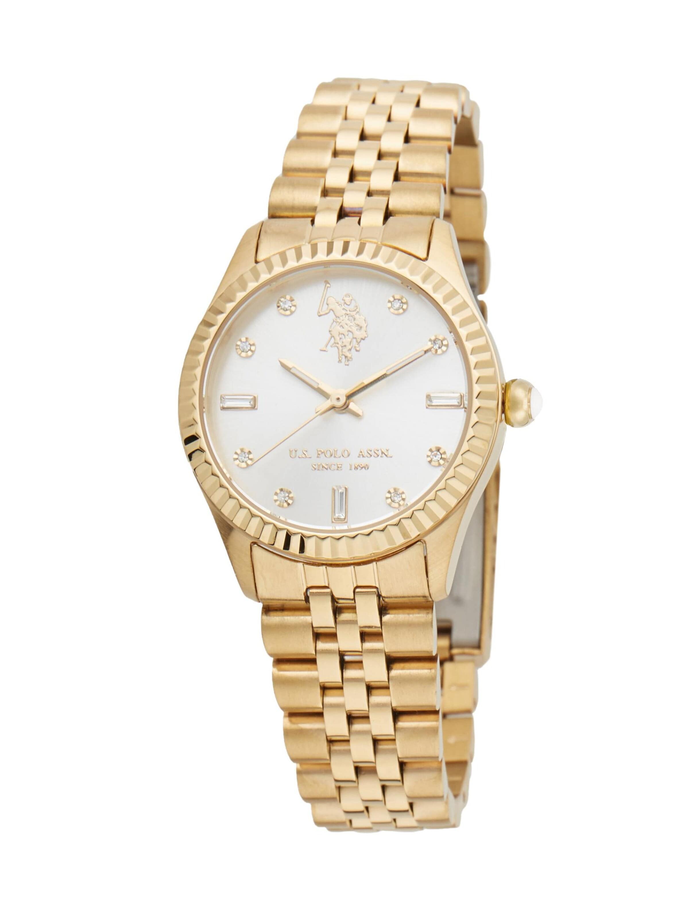 U.S. POLO ASSN. - Reloj analógico 'Celine' en amarillo: frente