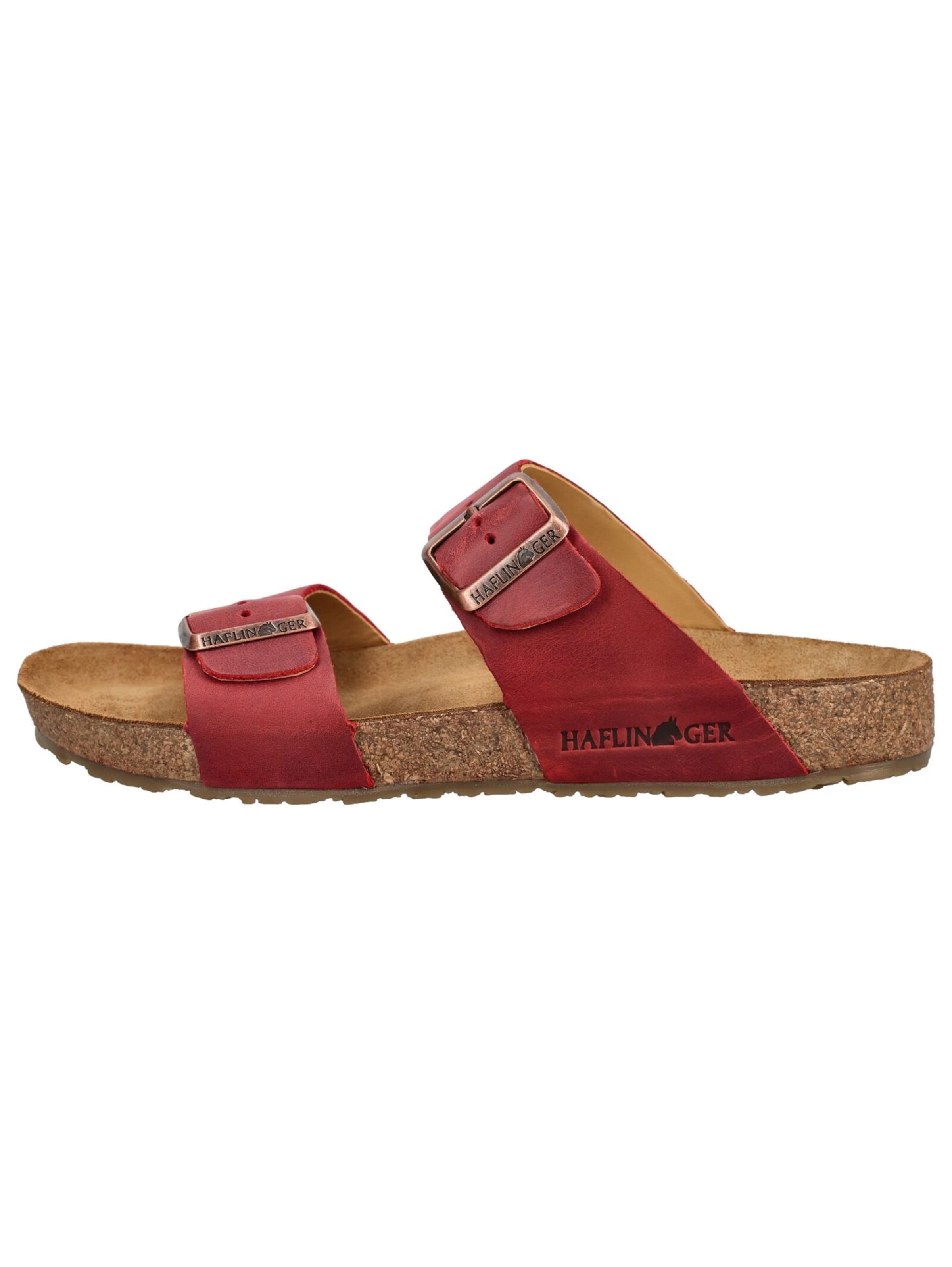 HAFLINGER Pantolette in Rot
