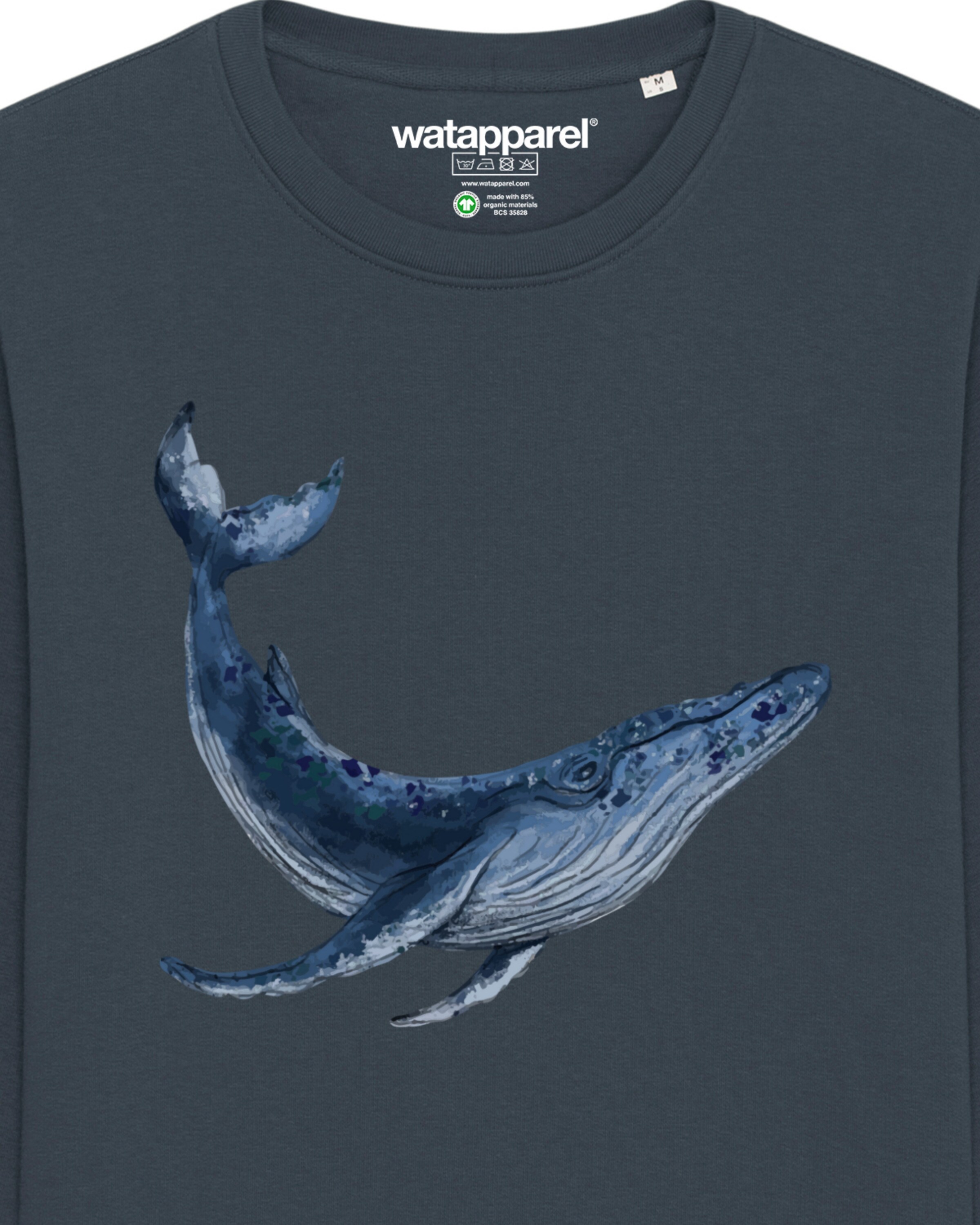 Watapparel Sweatshirt 'Wal' in Blau