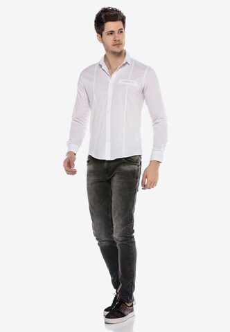 CIPO & BAXX Regular fit Button Up Shirt in White