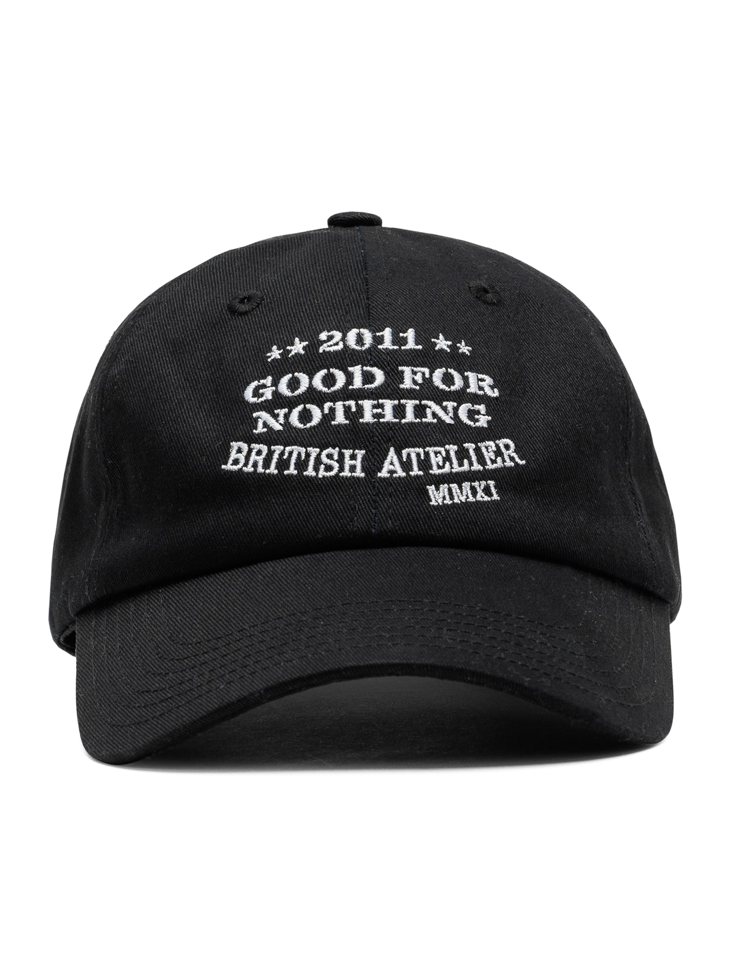 Good For Nothing Cap in Schwarz: Vorderseite