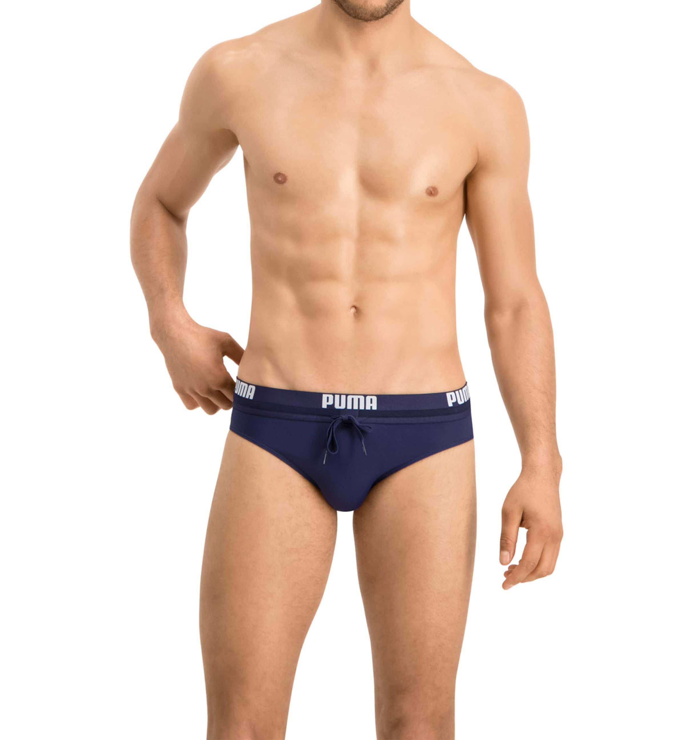 PUMA Swim Trunks in Blue: front