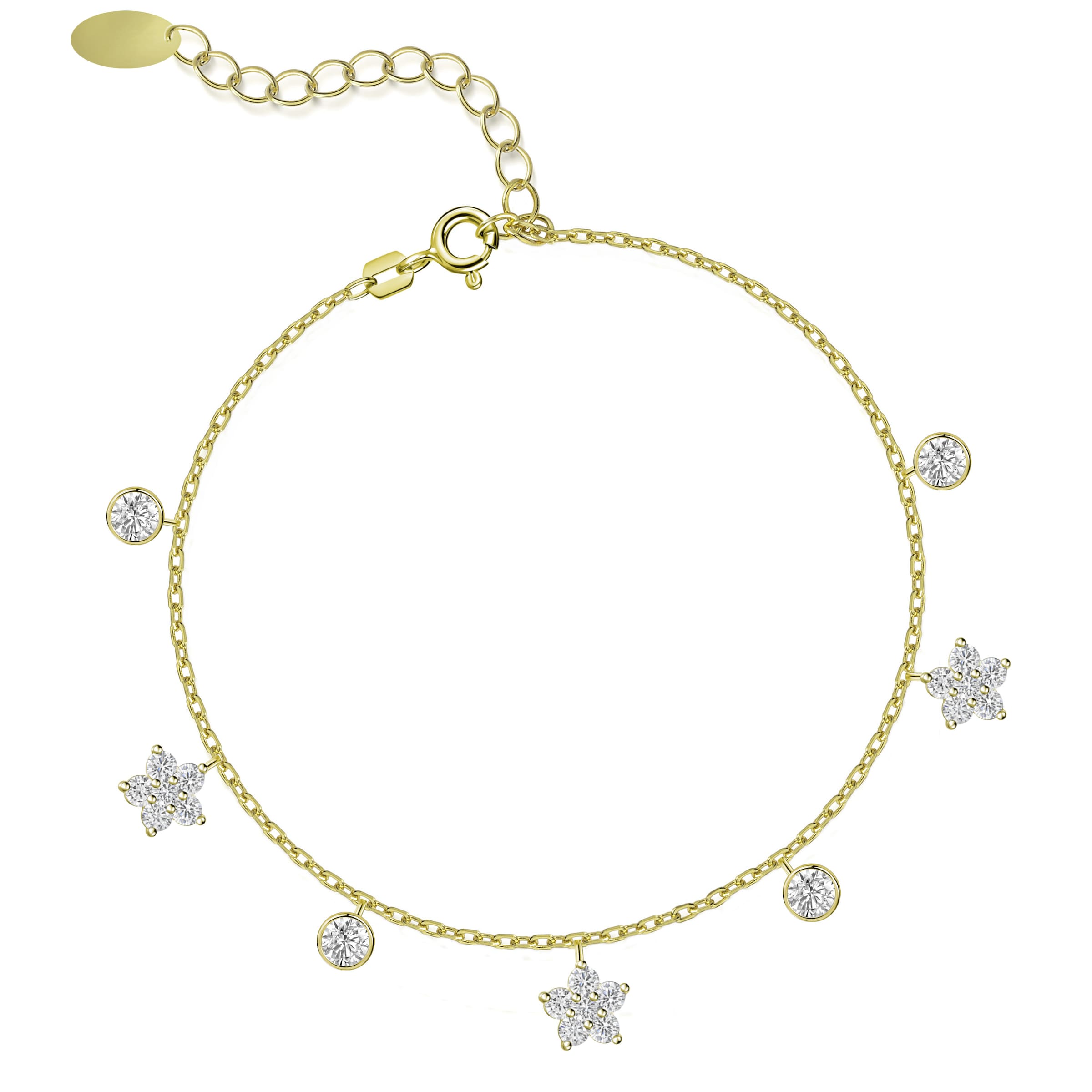 FIRETTI Fußkette in Gold: Vorderseite