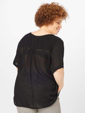 KAFFE CURVE Shirt 'Ami' in Zwart