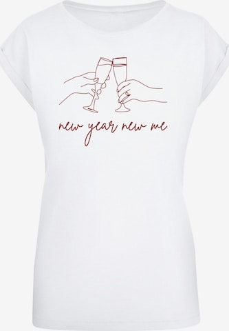 F4NT4STIC Shirt in Wit: voorkant