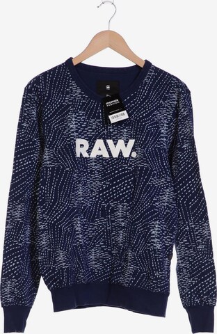 G-Star RAW Sweatshirt & Zip-Up Hoodie in S in Blue: front