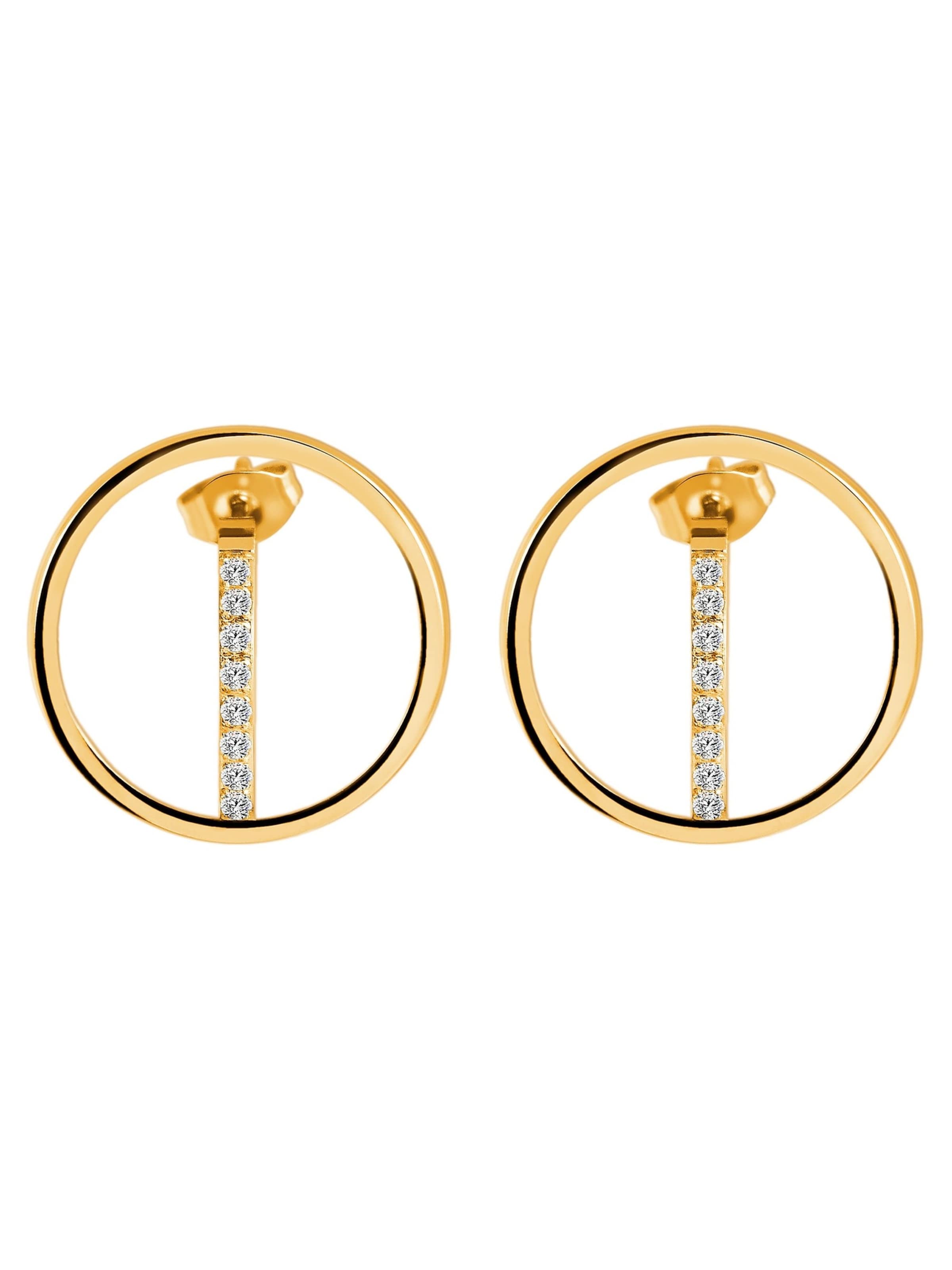 Akzent Earrings 'Melinda, langlebig' in Gold: front