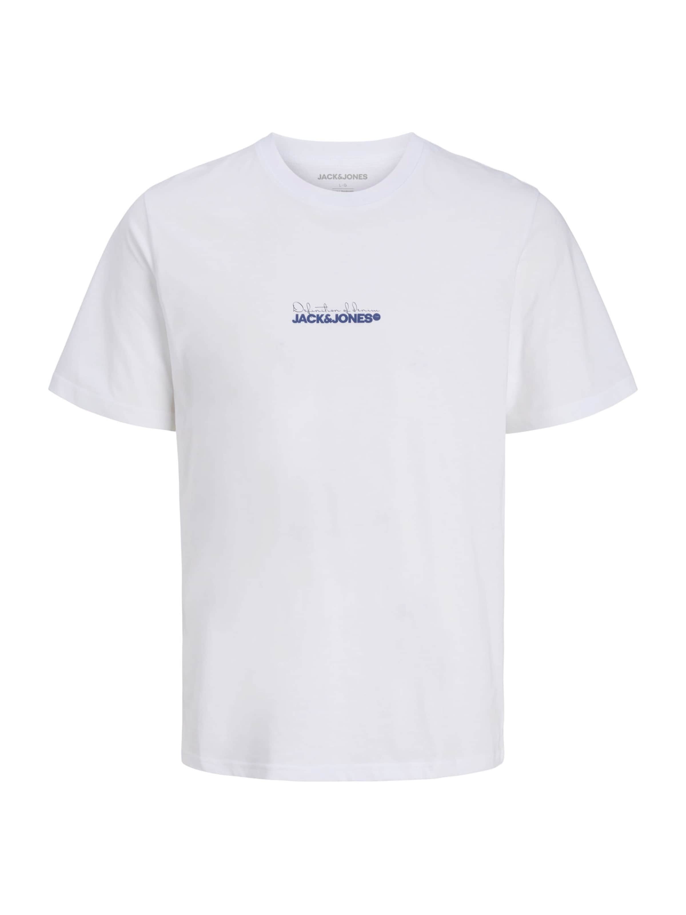 JACK & JONES Тениска 'JJKENDRICK' в бяло: отпред