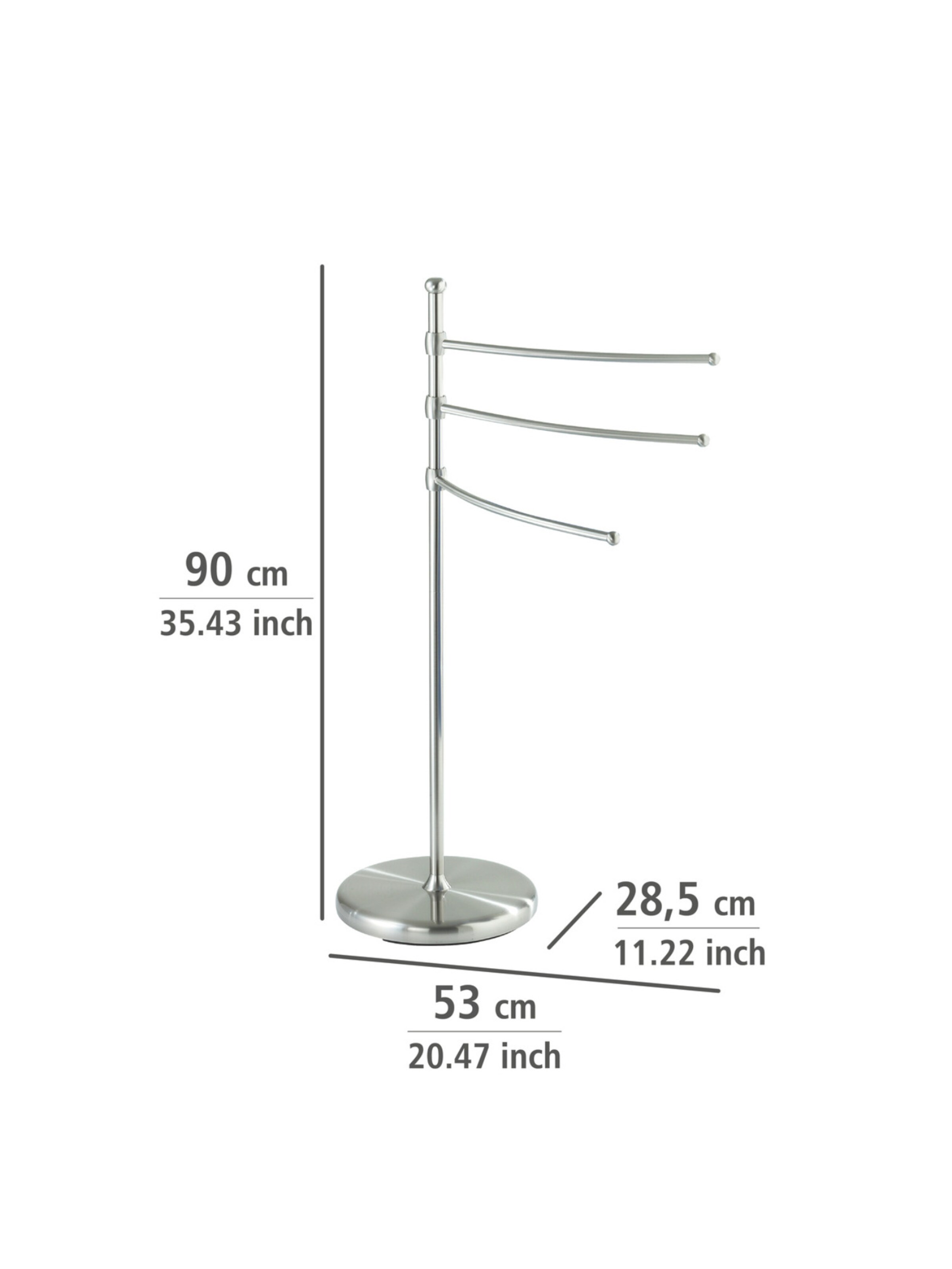 Wenko Handtuchständer in Silber