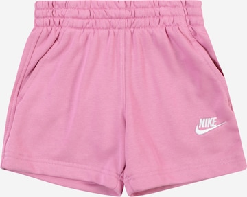 Nike Sportswear Trousers 'Club' in Pink: front