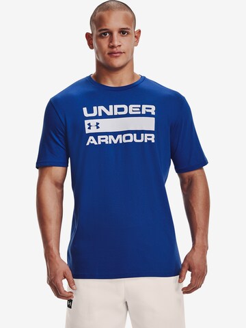 T-Shirt fonctionnel 'Team Issue' UNDER ARMOUR en bleu : devant