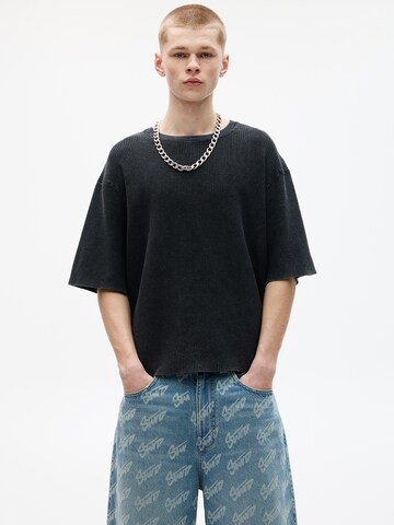 Pull-over Pull&Bear en noir : devant