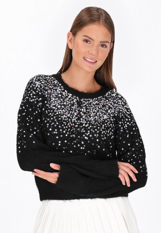 MYMO Pullover in Schwarz: Vorderseite