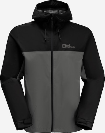 JACK WOLFSKIN Outdoor jacket 'WEILTAL 2L' in Black: front