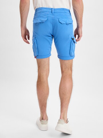 ALPHA INDUSTRIES Regular Cargo Pants ' Crew Short ' in Blue