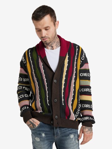 Carlo Colucci Knit Cardigan 'Cagnati' in Mixed colors: front