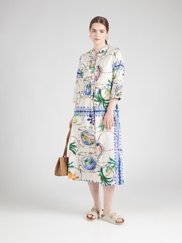 Abito camicia di Emily Van Den Bergh in beige: frontale